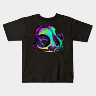 Cool Cat Skull Kids T-Shirt